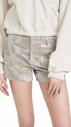 Paige Mayslie Utility Shorts In Camo Print