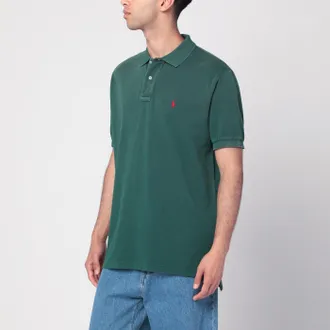 Polo Ralph Lauren Polo color verde foresta slavato in cotone