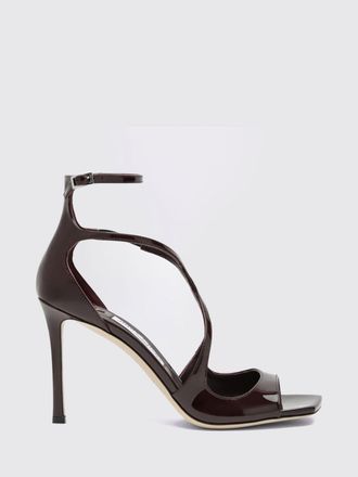Jimmy Choo London Sandali Azia in pelle verniciata con tacco alto e cinturino