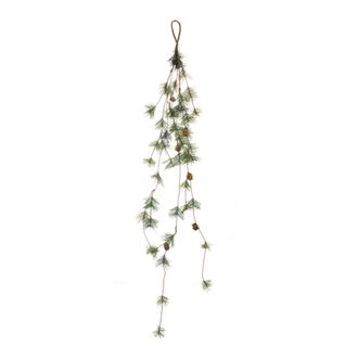 Melrose International Pine Cone Twig Garland (Set of 2) - Green; Brown