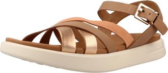 Geox Xand 2S Sandalen - Dames - Sandalen - Bruin - 41 EU - Leer - Schoenen