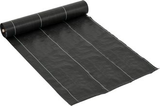 OUTSUNNY Telo Nero Pacciamatura 50x2m Per Orto, Serra, Giardino