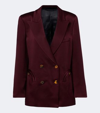 Blaz&eacute; Milano Blaz&eacute; Milano Everynight double-breasted satin blazer