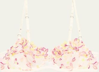 Lise Charmel Folie DEte Floral-Embroidered Demi Bra