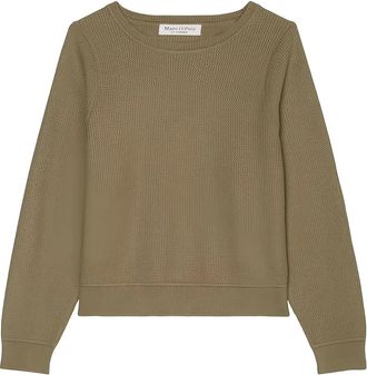 Marc O'Polo Maglione con lavorazione a nido dape - Marrone