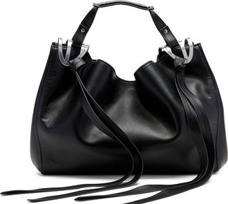 Diesel Medium Knot-D Top Handle Faux Leather Handbag in Black at Nordstrom