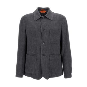 Barena Light Jackets, male, Gray, Size: S Sovracamicia