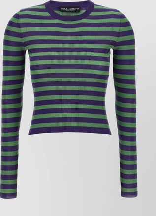 Dolce & Gabbana striped knit top