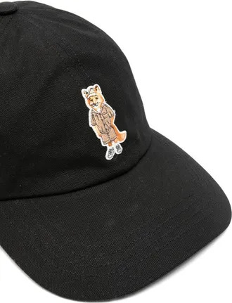 Maison Kitsun&eacute; Baseball Cap - Black