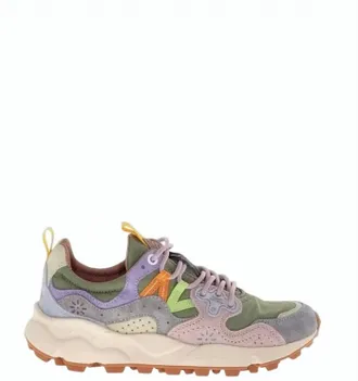 Flower Mountain Grey Yamano 3 Suede Insert Sneakers
