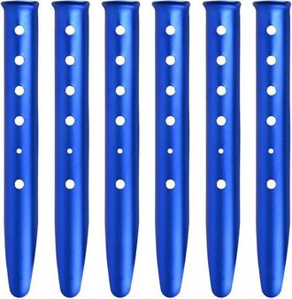 OEM Estacas De Tienda De Campa&ntilde;a En Forma De U De Aleaci&oacute;n De Aluminio De 31 Cm, 6 Piezas, Para Nieve, Playa, Camping Y Senderismo (azul)