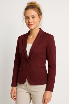 Only Kurzblazer ONLY ONLEPO LIFE L/S FIT BLAZER TLR ZLO, Damen, Gr. 34, gr&uuml;n (port royale), Web, Obermaterial: 95% Polyester, 5% Elasthan, unifarben, regul