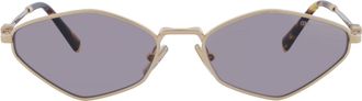 Miu Miu Light Purple Brown Geometric Ladies Sunglasses MU 56ZS 5AK20I 56