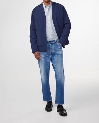Nn.07 Frey Tapered Leg Jeans In Mid Blue