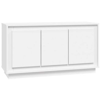 Berkfield Home Sideboard White 102x35x55 cm Engineered Wood | Size: 102 x 35 x 55 cm