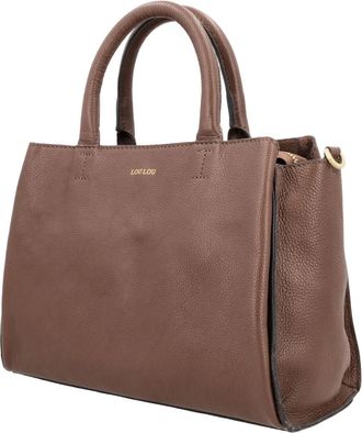 LouLou Essentiels Vera Schoudertas - Dames - Tassen - Bruin - Maat: ONE Size Leer