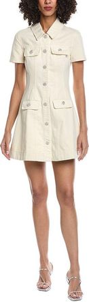 Self Portrait Collared Denim Mini Dress