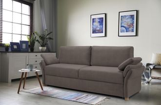 Exxpo Sofa Fashion 3-Sitzer »Kentt hochwertiger Sitzaufbau für hohen Sitzkomfort, bequeme Armlehnen« inkl. Boxspring/Federkern-Polsterung, Bettfunktion und Bettkasten