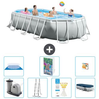 Intex Piscina Prism Frame Oval - 503x274x122 Cm - 8-piezas S568