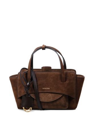 Hidesins Borsa tote piccola in pelle con patta Hidesins