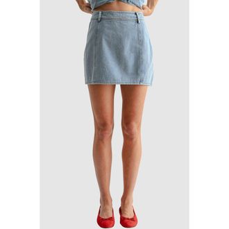 All in Favor Miniskirt in Denim at Nordstrom, Size X-Small