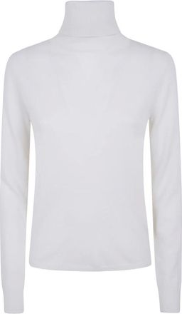 Max Mara Educata Jersey de Cuello Alto - Knitwear - Mujer - Blanco - XL
