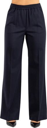 Max Mara Petra Wide Broeken - Dames - Wijde Broeken - Blauw - XS - Broeken