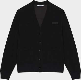 Givenchy Men & apos;s Lined Cotton Knit Cardigan with Label