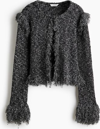 H&M Cardigan mit Fransen - White