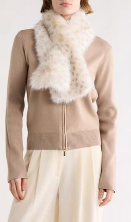 La Fiorentina Faux Fur Scarf in Grey at Nordstrom Rack