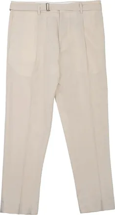 Be Able Classic Tailored Beige Trousers with Pleated Front