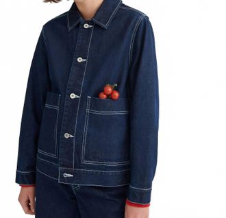 Kowtow Heavyweight Worker Jacket In Dark Indigo