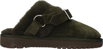Burberry Herens Slippers En Klompen Su&egrave;de Groen/Lake
