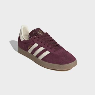 adidas Sneaker ADIDAS ORIGINALS GAZELLE, Herren, Gr. 38,5, maroon, cream wei&szlig;, gum4, Leder, Synthetik, Schuhe Sneaker