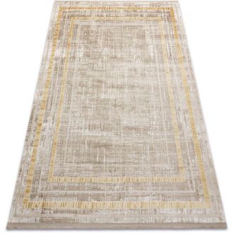 RugsX Alfombra Moderna Duke 51523 Beige / Dorado - Estructura, Estructurada, Muy Suave, Flecos Beige 140x190 Cm