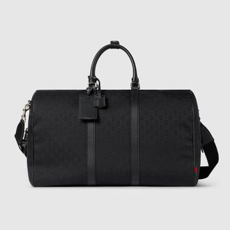 ボストンバッグ GUCCI  Travel Bags Women Fabric Black/Dark Grey Gucci Black GG Canvas Tote