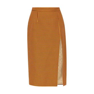 Marni Midi Skirts, female, Multicolor, Size: 2XS Pencil Skirt With Slit