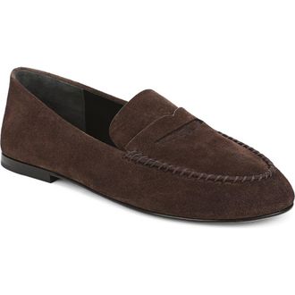 Vince Teo Penny Loafer in Cacao Brown at Nordstrom, Size 5.5