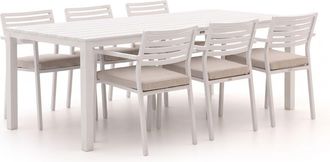 Bellagio la vita attrattiva Bellagio Rumo/Menzano 220cm dining tuinset 7-delig stapelbaar