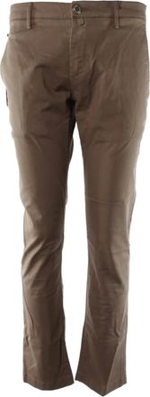 Jacob Cohen Heren, Broeken, Bruin, Maat: W33 Katoen