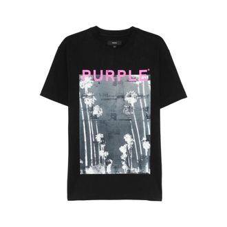 Purple T-Shirts, male, Black, Size: XL T-shirt Purple Brand