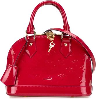 Louis Vuitton Pre-owned Handbags, female, Red, Size: ONE SIZE Pre-owned Top Handle Satchel