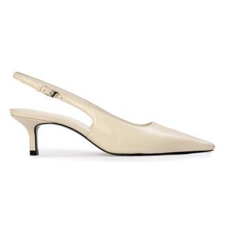 Black Suede Studio Lainey 50 Leather Pump in Coconut Leather at Nordstrom, Size 36 Eu