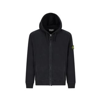 Stone Island Hoodie Sweater - Heren - Vesten met rits - Zwart - M - Hoodies & sweatvesten