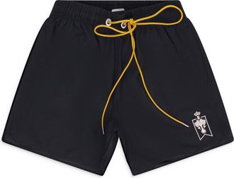 Rhude BLACK CREST SWIM SHORTS