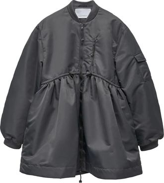 Cecilie Bahnsen Chaqueta Francis de Nailon - Jackets - Mujer - Gris - S