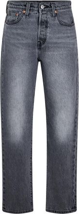 Levi's Womens Levis 501 Straight Leg Five Pocket Jeans in Porcini Haze - Grey - Size 25W/30L