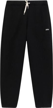 Autry Embroidered Logo Trainingsbroeken - Dames - Sweatpants - Zwart - M - Katoen - Broeken