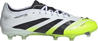 adidas Mens Predator Pro Firm Ground Football Boots in White/Blk/Lemon - Multicolour - Size UK 6.5