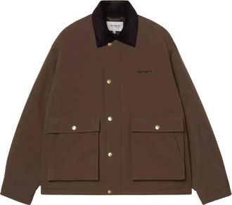 Carhartt Work in Progress Quentin Jacket - Heren - Zomerjassen - Bruin - M - Polyester - Jassen